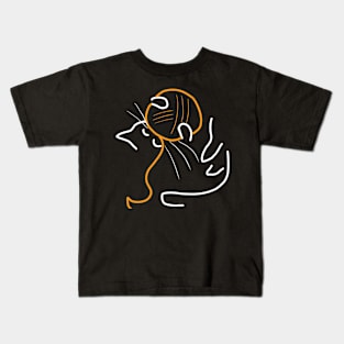 Cat and wood Kids T-Shirt